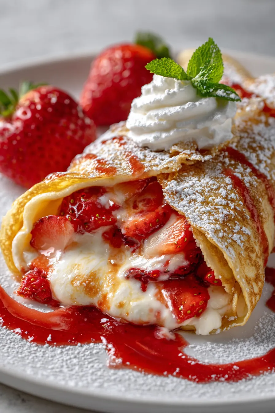 Strawberry Cheesecake Crepes: Homemade Bliss for Any Meal